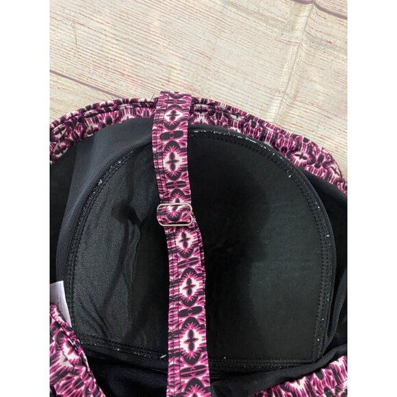 Swimsuits For All Black Paisley Print Padded Tankini - 22 - Picture 7 of 11